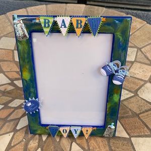 Handmade Baby Frame/ Baby shower gift